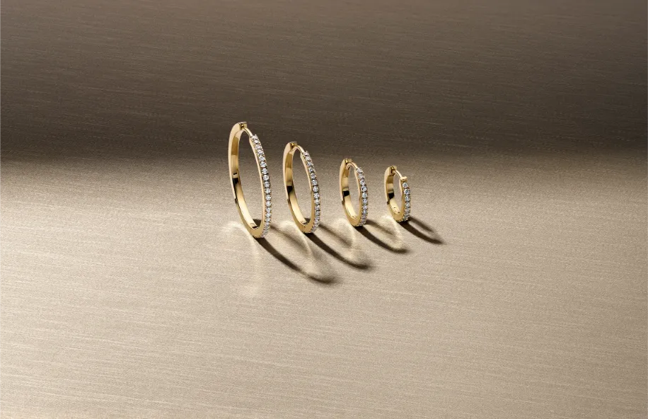 Sif Jakobs gold and diamond earrings editorial.